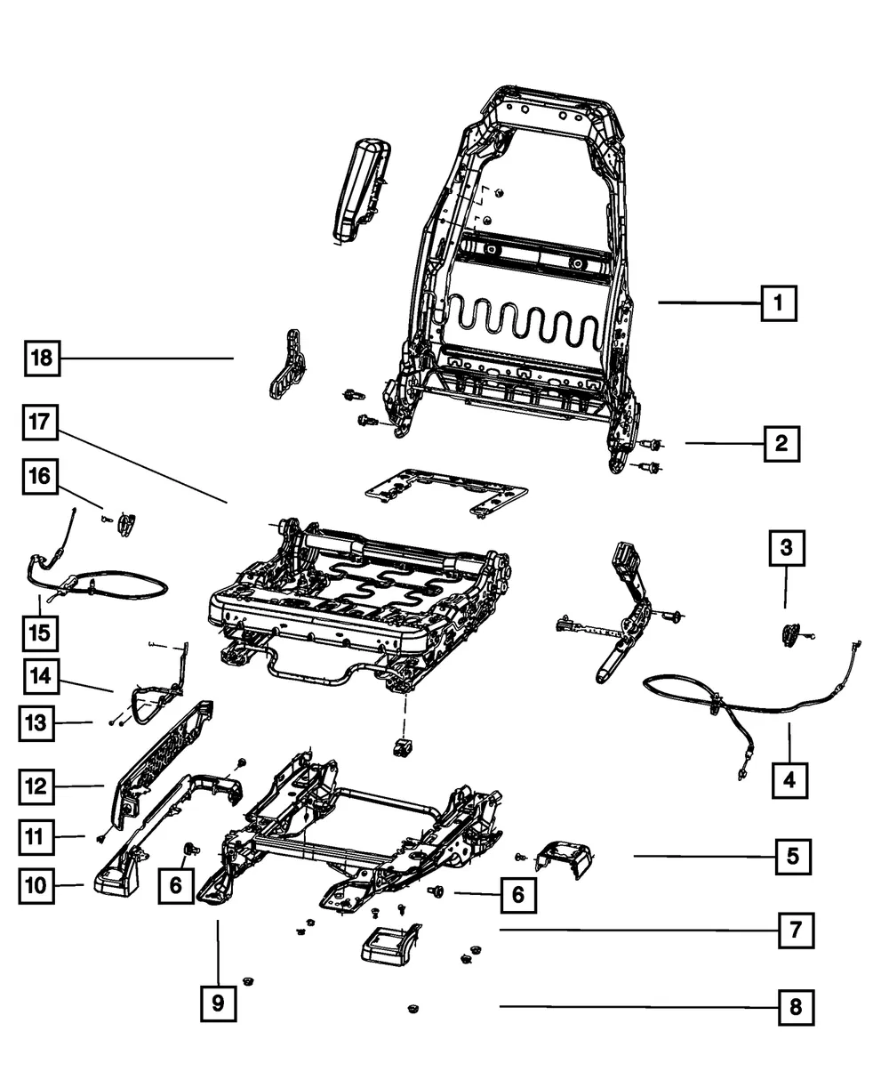 Seat Release Handle - Mopar (1SR95DX9AA) - view 4