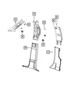 C Pillar Molding, Right - Mopar (1eb78tx7ab) - view 10