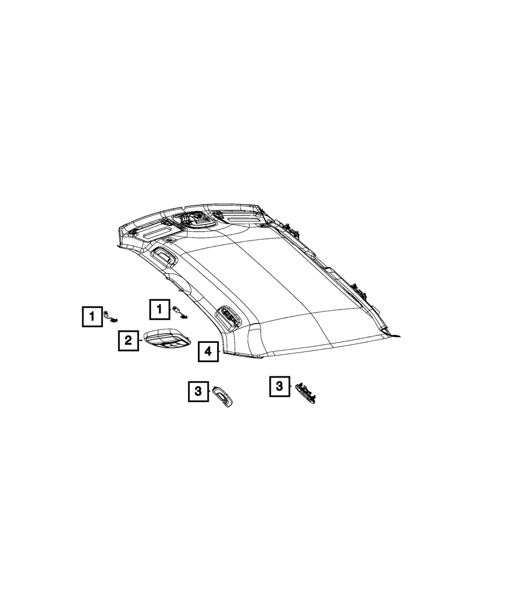 Grab Handle, Left - Mopar (1tn63ml2ac)
