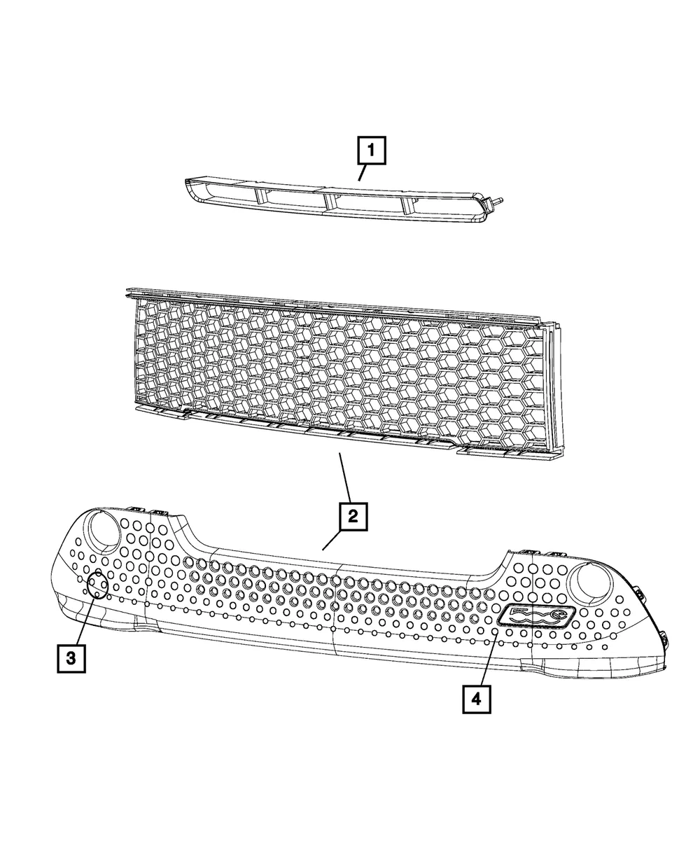 Lower Grille - Mopar (1tp95kx7aa) - view 7