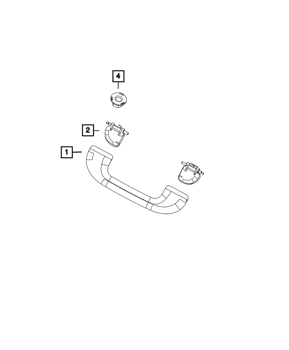 Grab Handle Cover - Mopar (1wp27tx7aa)