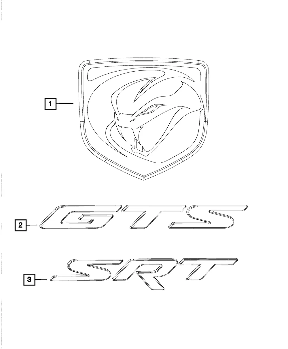 Nameplate - Mopar (1ws19dx8aa) - view 3