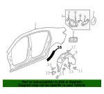 Driver Side Quarter Outer Panel Protector - GM (20790398) - view 11