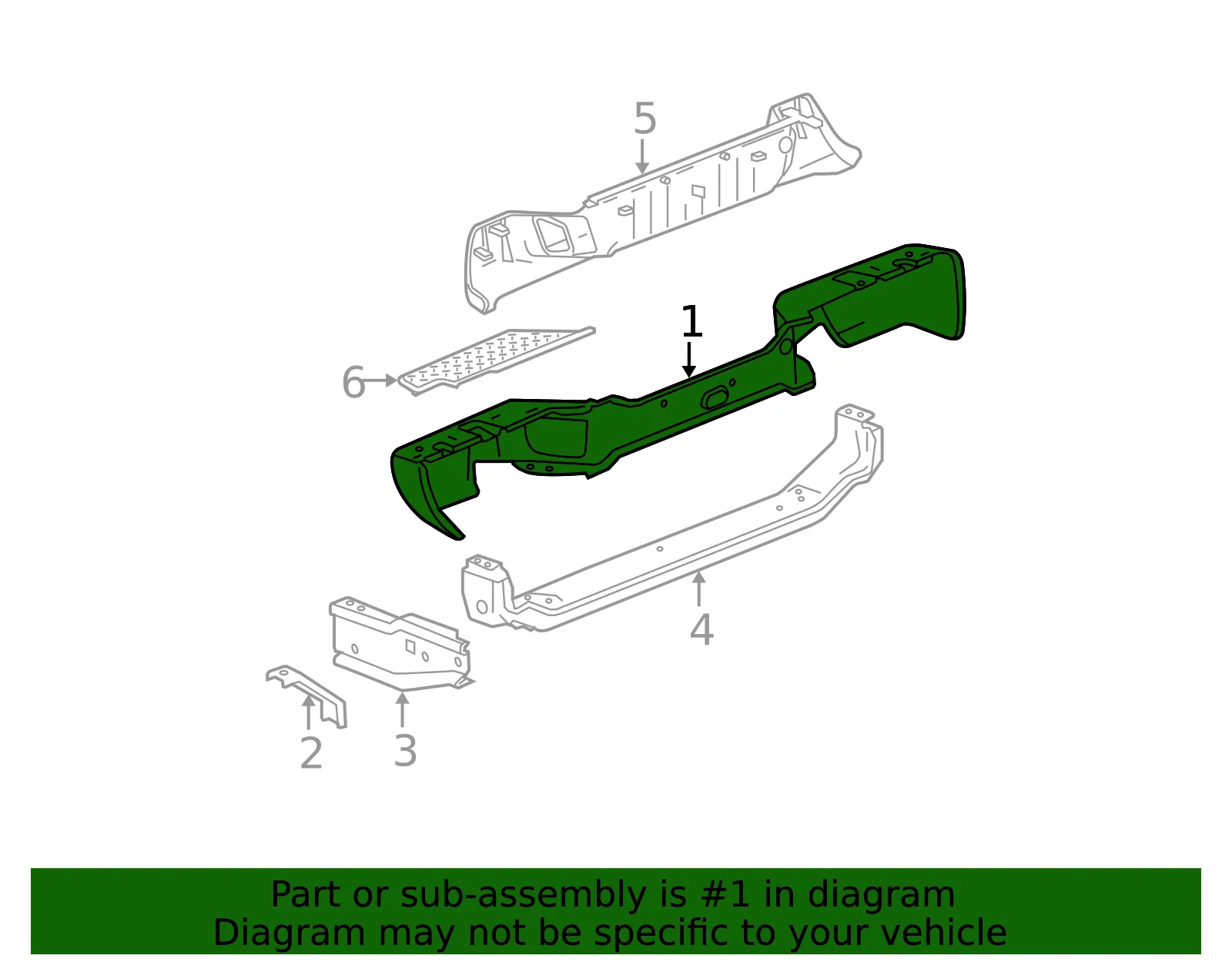 Bumper - GM (20815916) - view 4