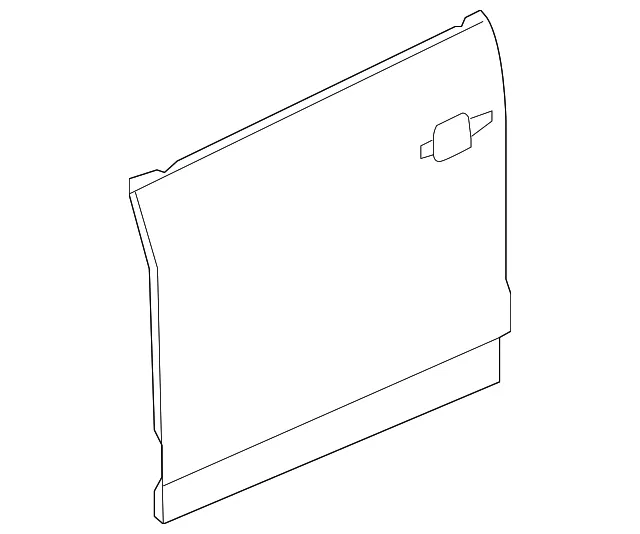 Driver Side Front Door Outer Panel - GM (20890822) - view 2