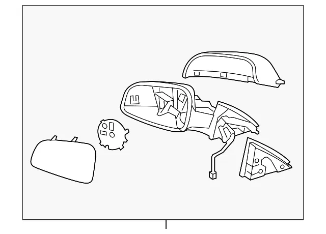Primed Driver Side Mirror - GM (20893752) - view 4