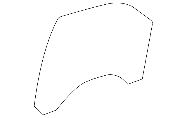 Driver Side Front Door Window - GM (20979116) - view 2