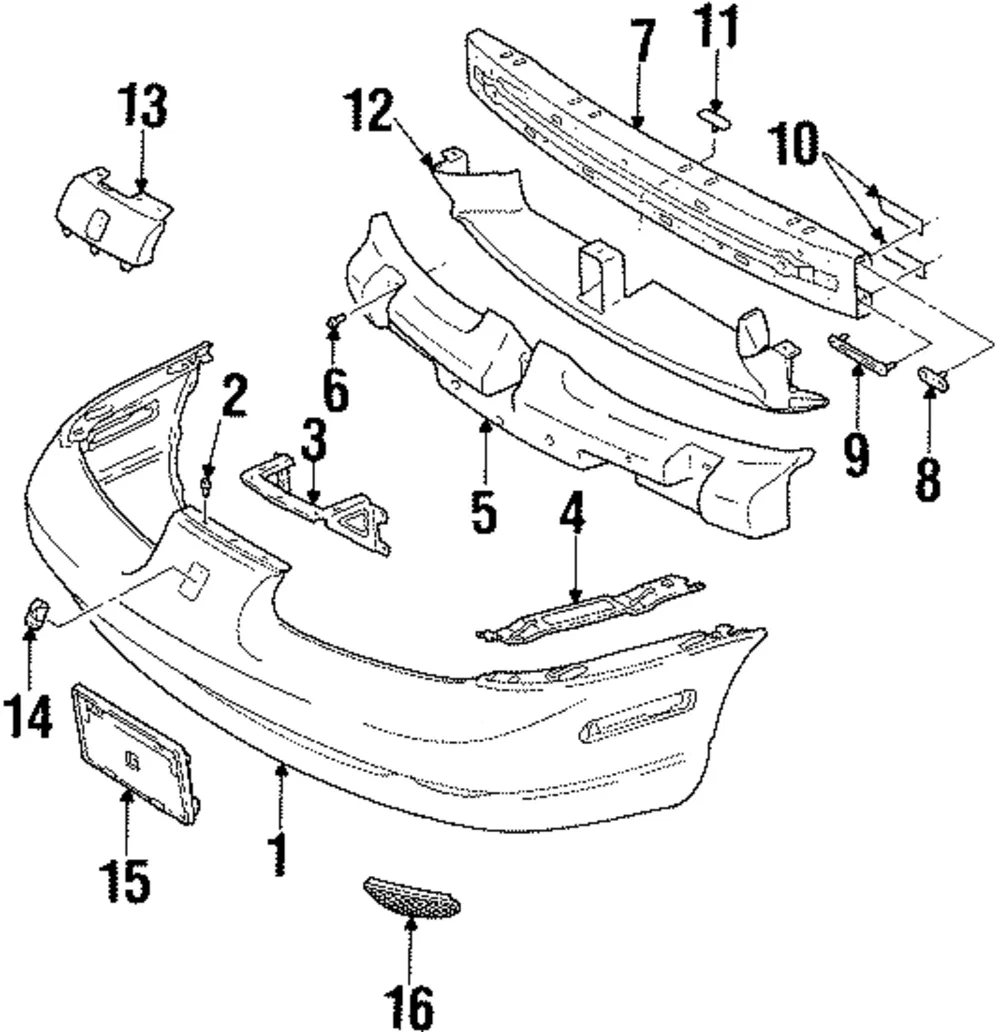 Applique Front Bumper Fascia *U - GM (21112242)
