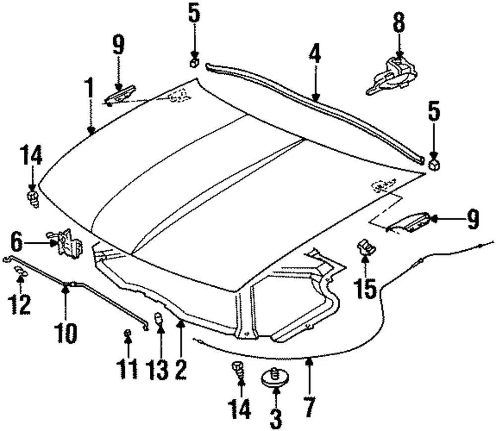 Rod Assembly Hood Hold Open - GM (21171412)