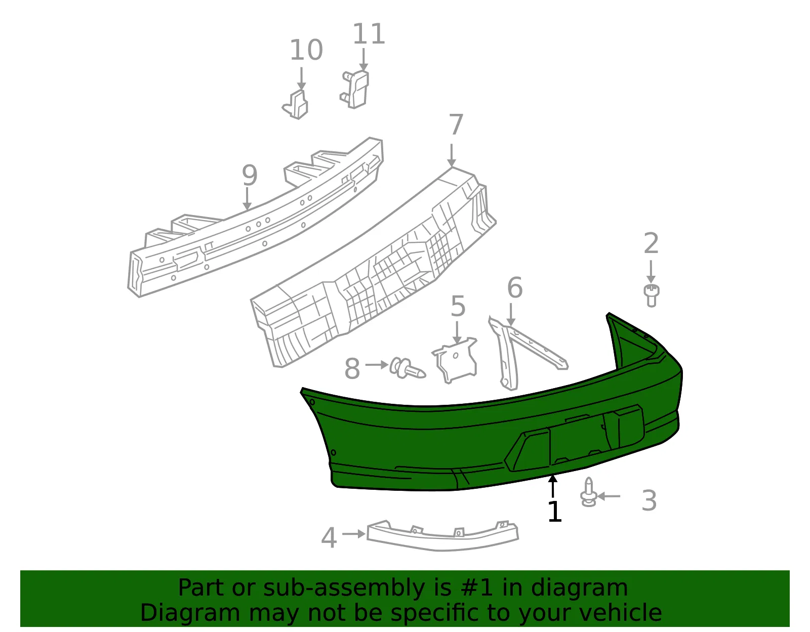 Bumper Cover - GM (22573664) - view 2