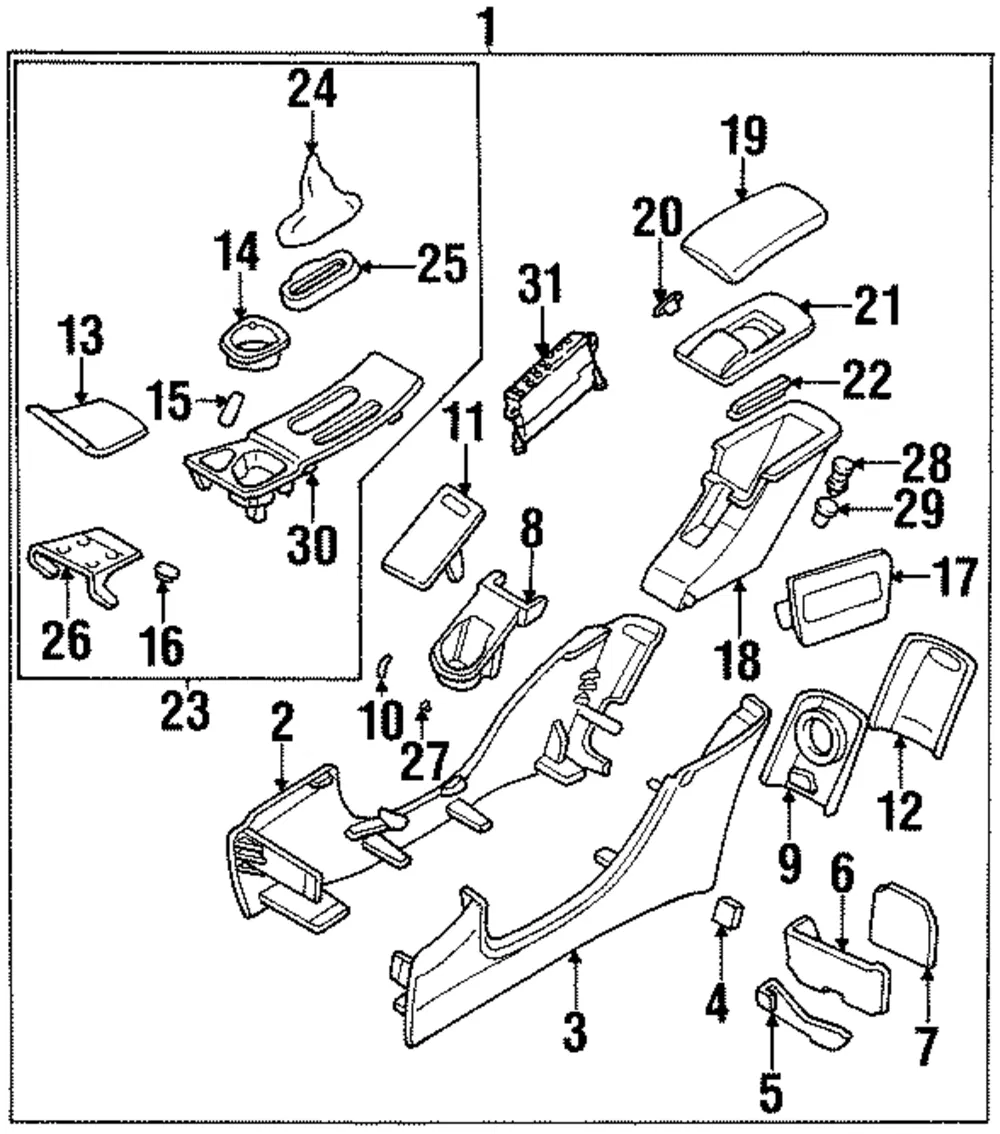 Latch F/Flr Cnsl R/Cmpt Dr - GM (22585947)