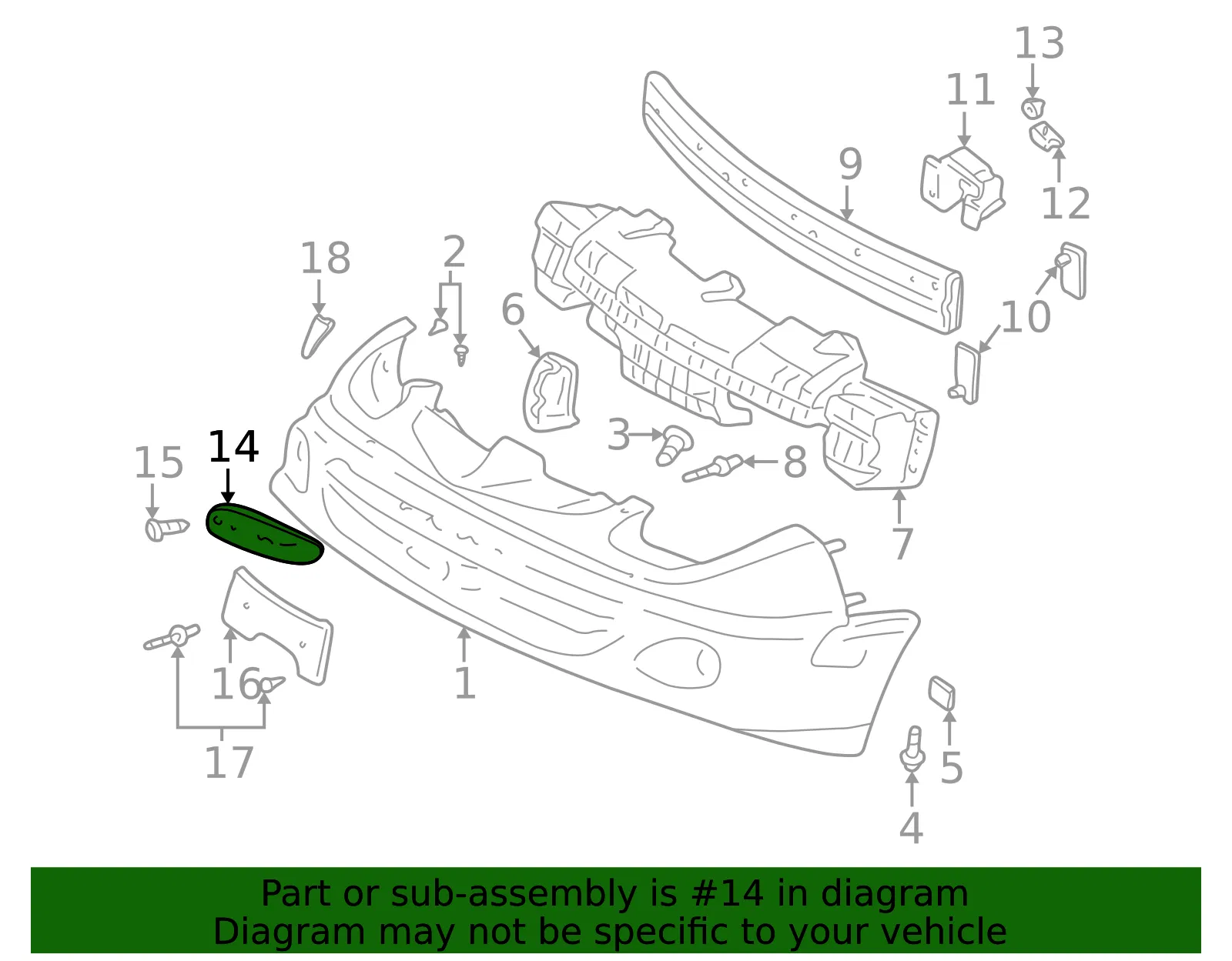 Grille Rad *Black - GM (22624455) - view 2
