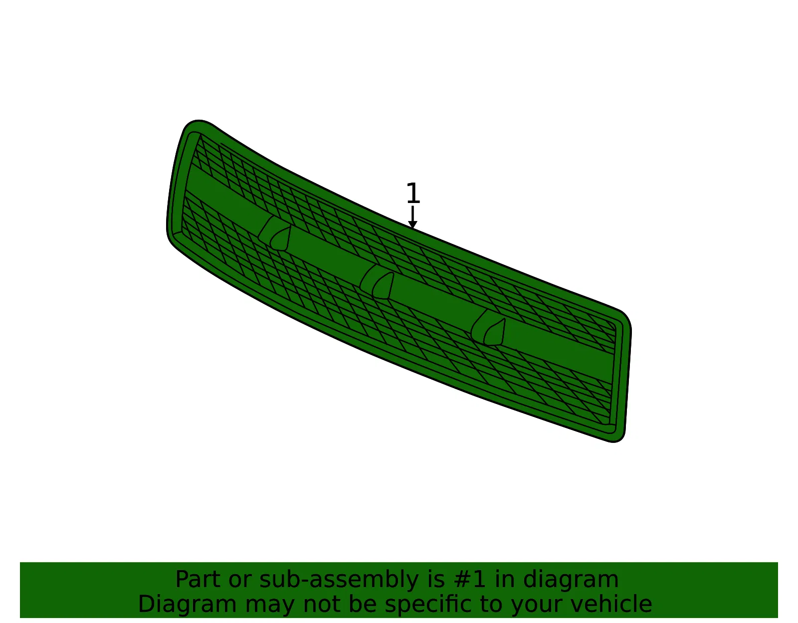 Grille Rad Upper - GM (22687966) - view 4