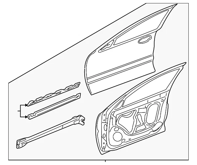 Door Assembly Front Side - GM (22702413)