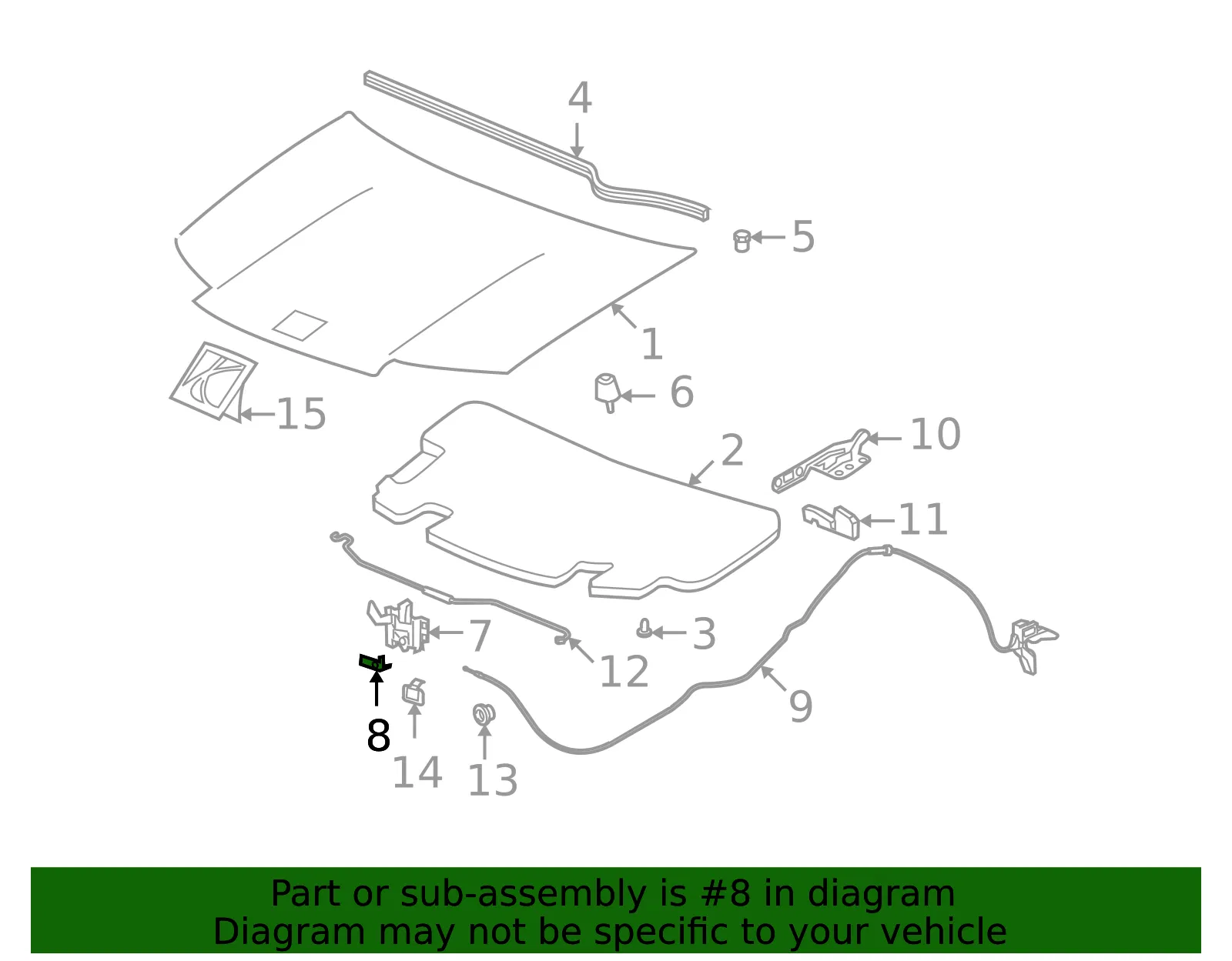 Cover Hood Prim Lat - GM (22708046) - view 2