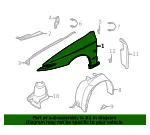 Fender Assembly Front - GM (22711837) - view 4