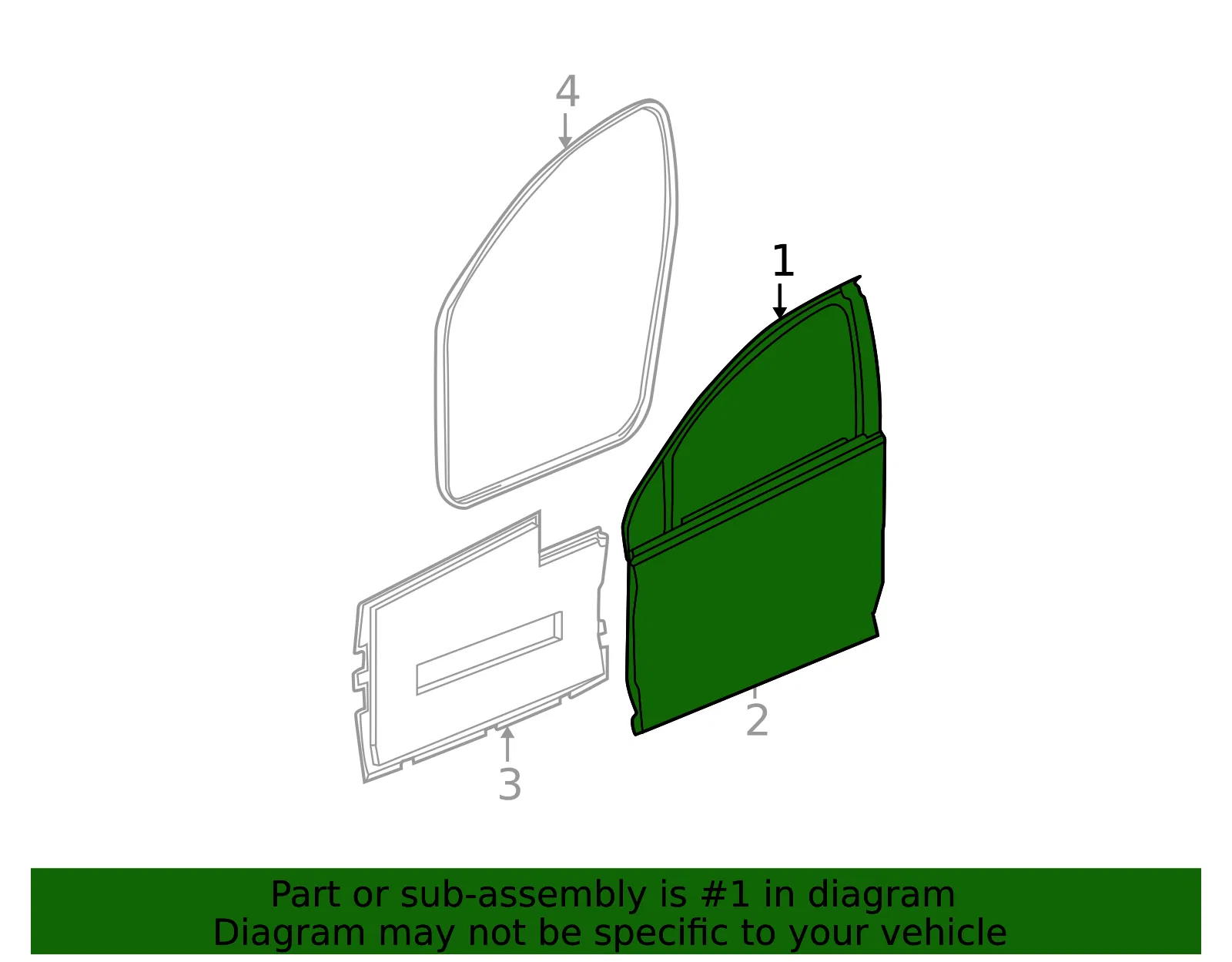 Door Frame Assembly - GM (22720459) - view 2