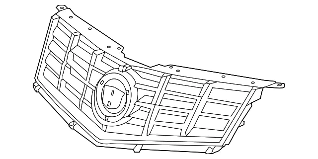 Front Upper Grille - GM (22738992) - view 3