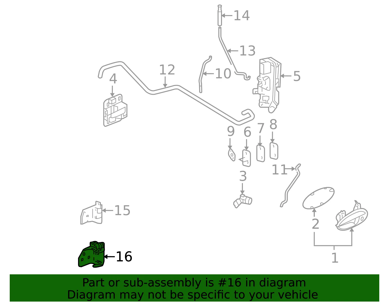 Driver Side Door Lower Hinge - ACDelco (22743769) - view 4