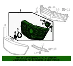 Front Upper Grille - GM (22753187) - view 12