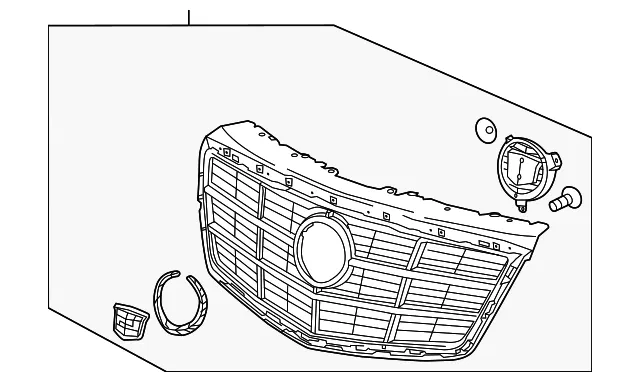 Front Upper Grille - GM (22753187) - view 4