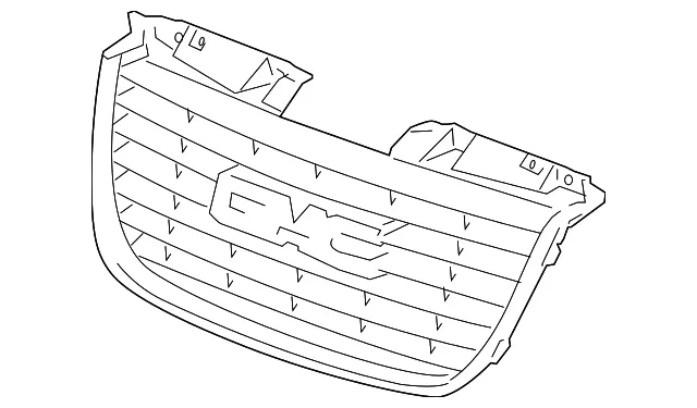 Front Upper Grille - GM (22761715) - view 3