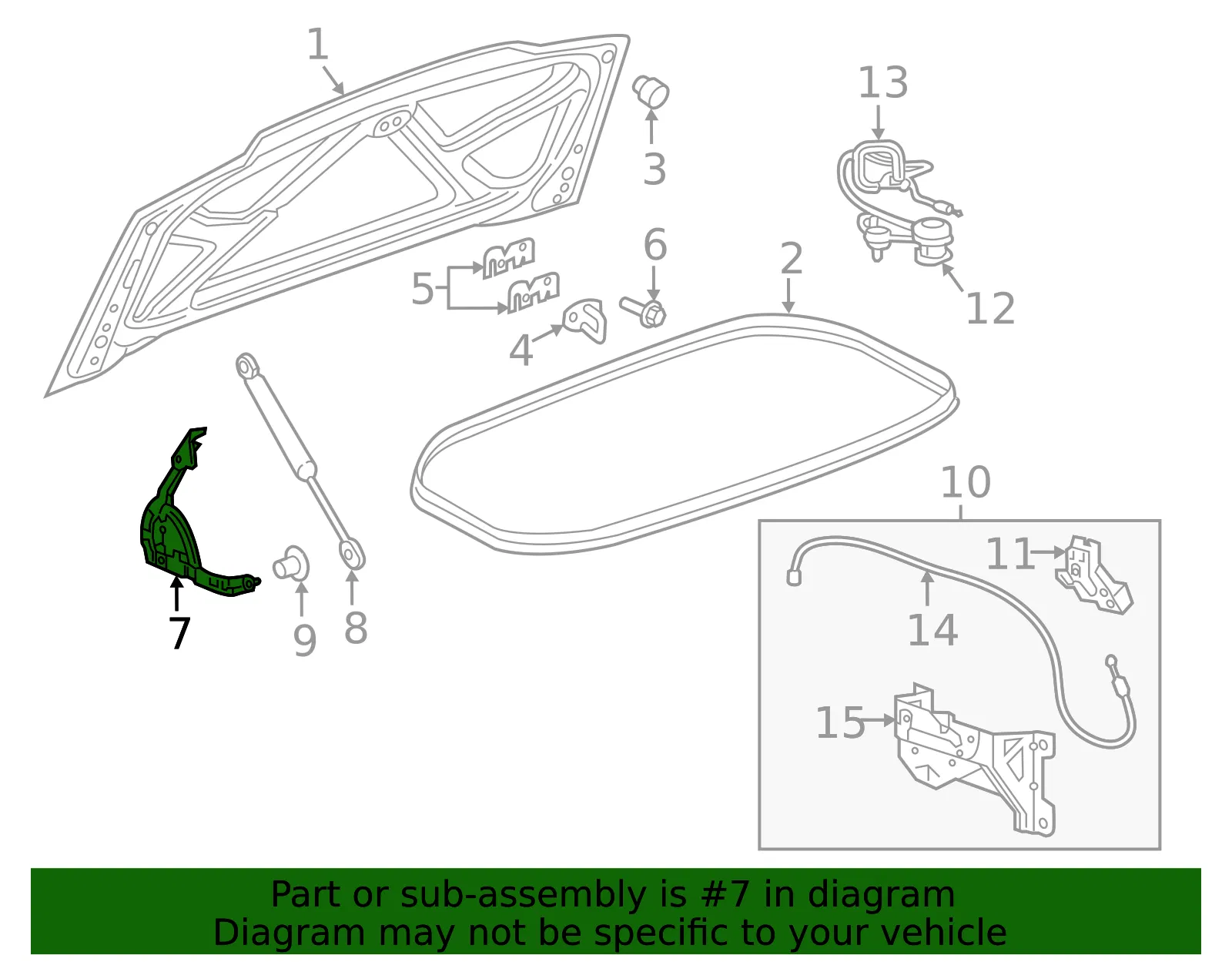 Hinge - Driver's Side (LH) - GM (22772872) - view 4
