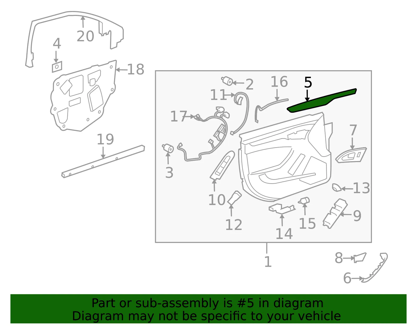 Door Panel Insert - GM (22776711) - view 3