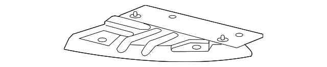 Driver Side Engine Front Lower Splash Shield - GM (22782945) - view 3