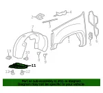 Driver Side Engine Front Lower Splash Shield - GM (22782945) - view 9
