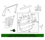 Rear Side Door Pull Handle Bracket - GM (22798803) - view 9