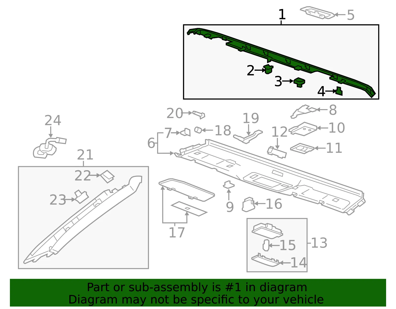 Molding - GM (22801310) - view 2