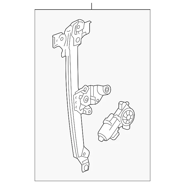Window Regulator - Driver's Side (LH) - GM (22803634) - view 4