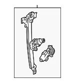 Window Regulator - Driver's Side (LH) - GM (22803634) - view 9