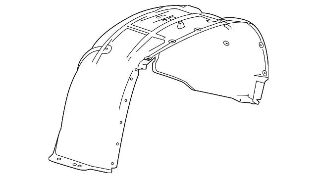 Fender Liner - Passenger Side (RH) - GM (22806321) - view 4