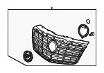 Front Upper Grille - GM (22806394) - view 5