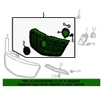 Front Upper Grille - GM (22806394) - view 6