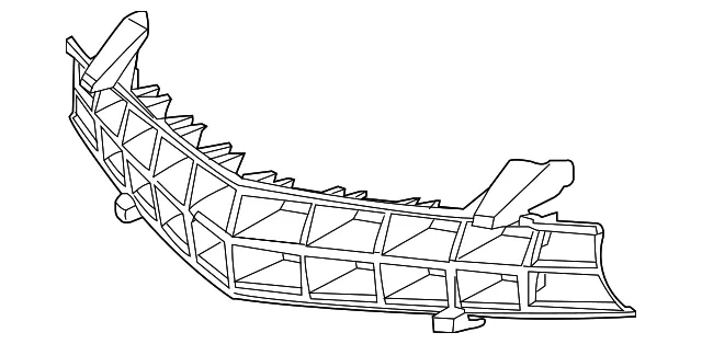 Front Upper Grille - GM (22829517) - view 3