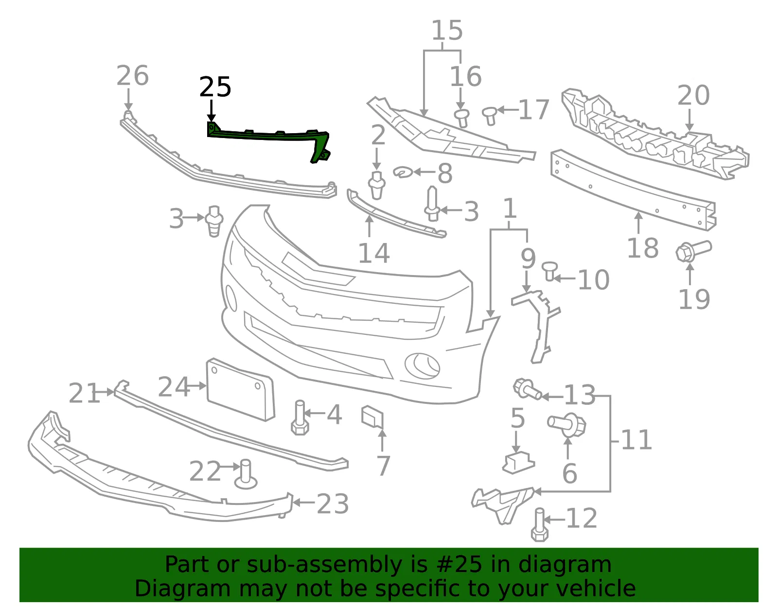 Upper Molding - GM (22847642) - view 4