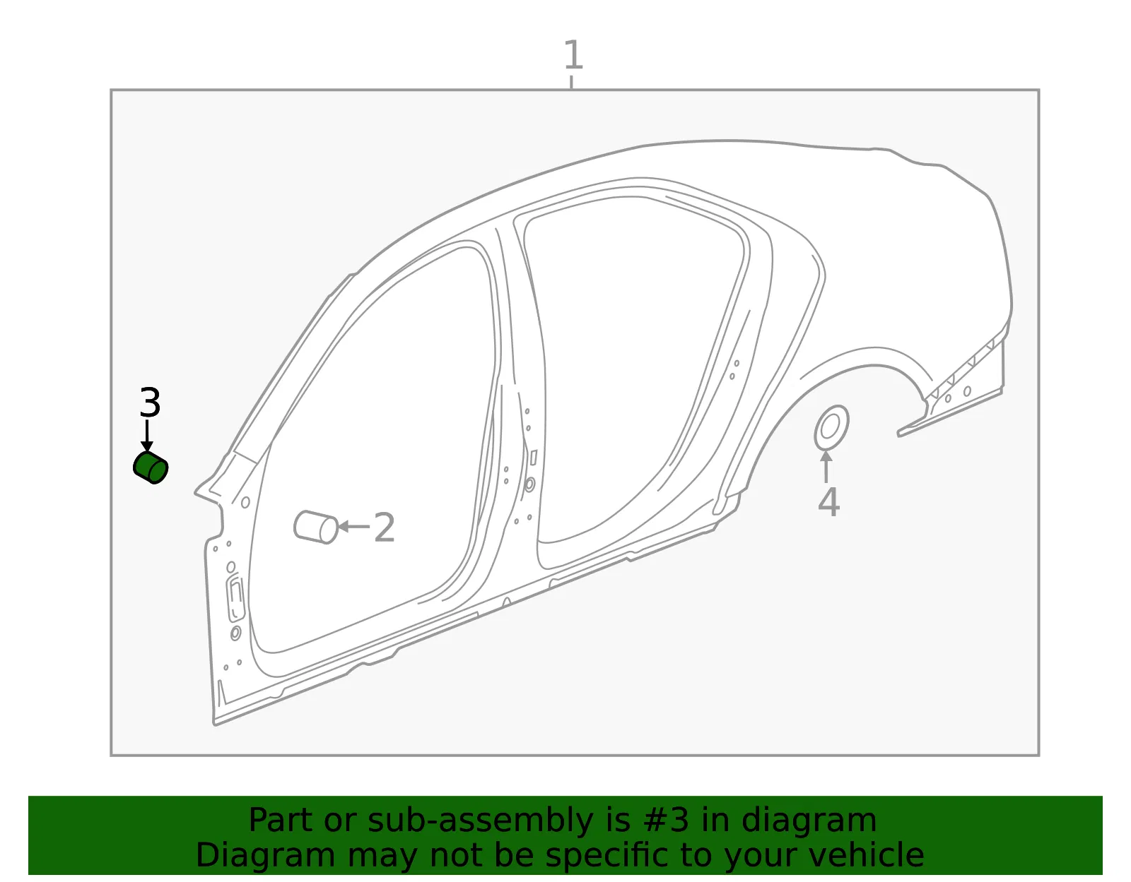 Front Fender Upper Bracket - GM (22850459) - view 4
