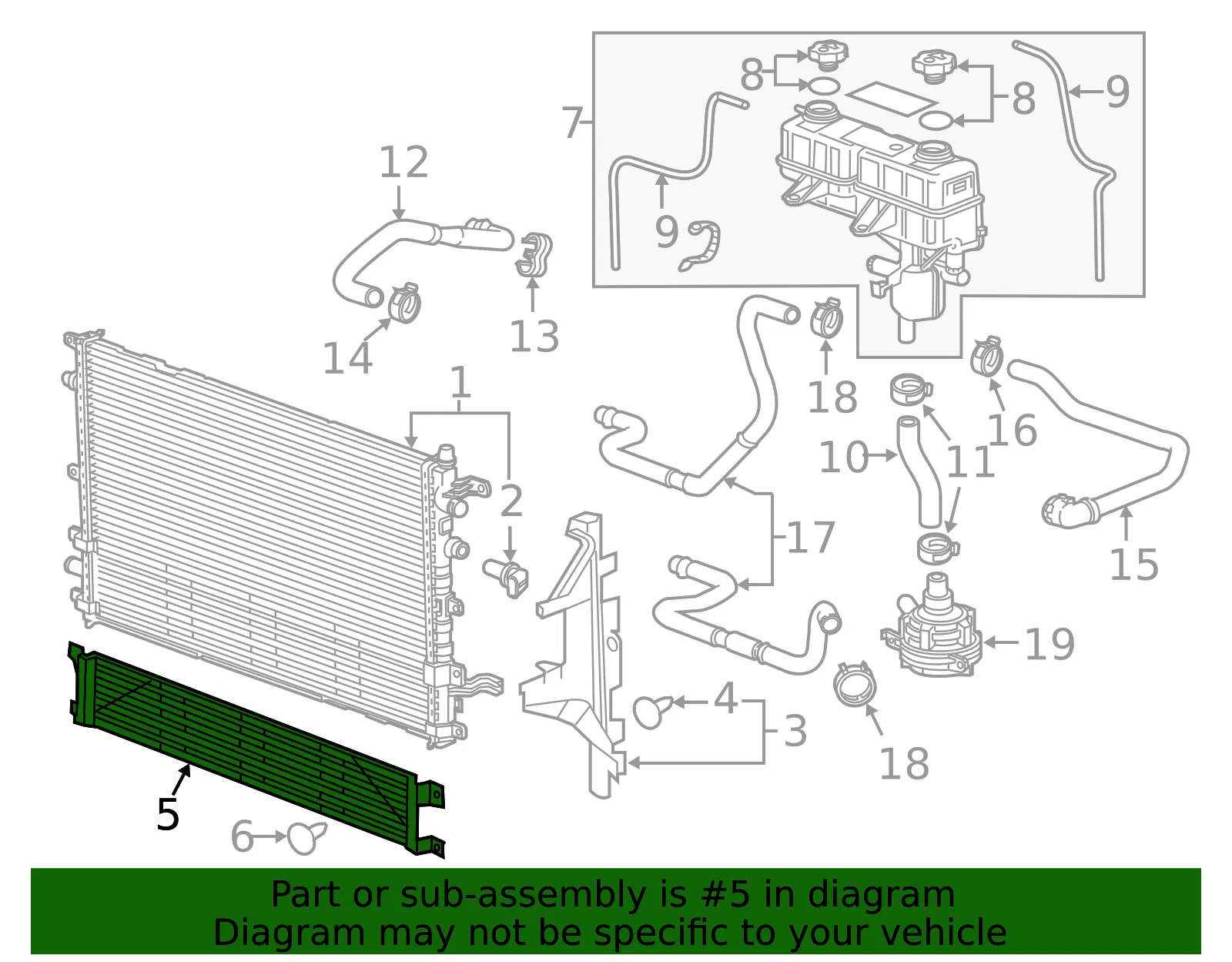 Front Grille Screen - GM (22856576) - view 3
