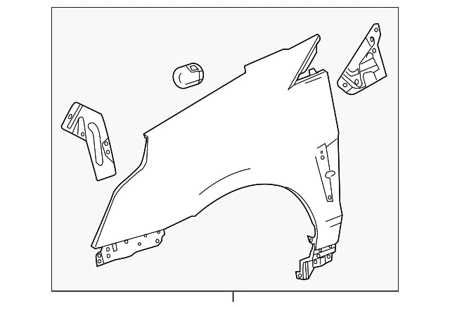 Fender - Driver's Side (LH) - GM (22860722) - view 2