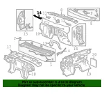 Plenum Lower Panel Water Deflector - GM (22900994) - view 5