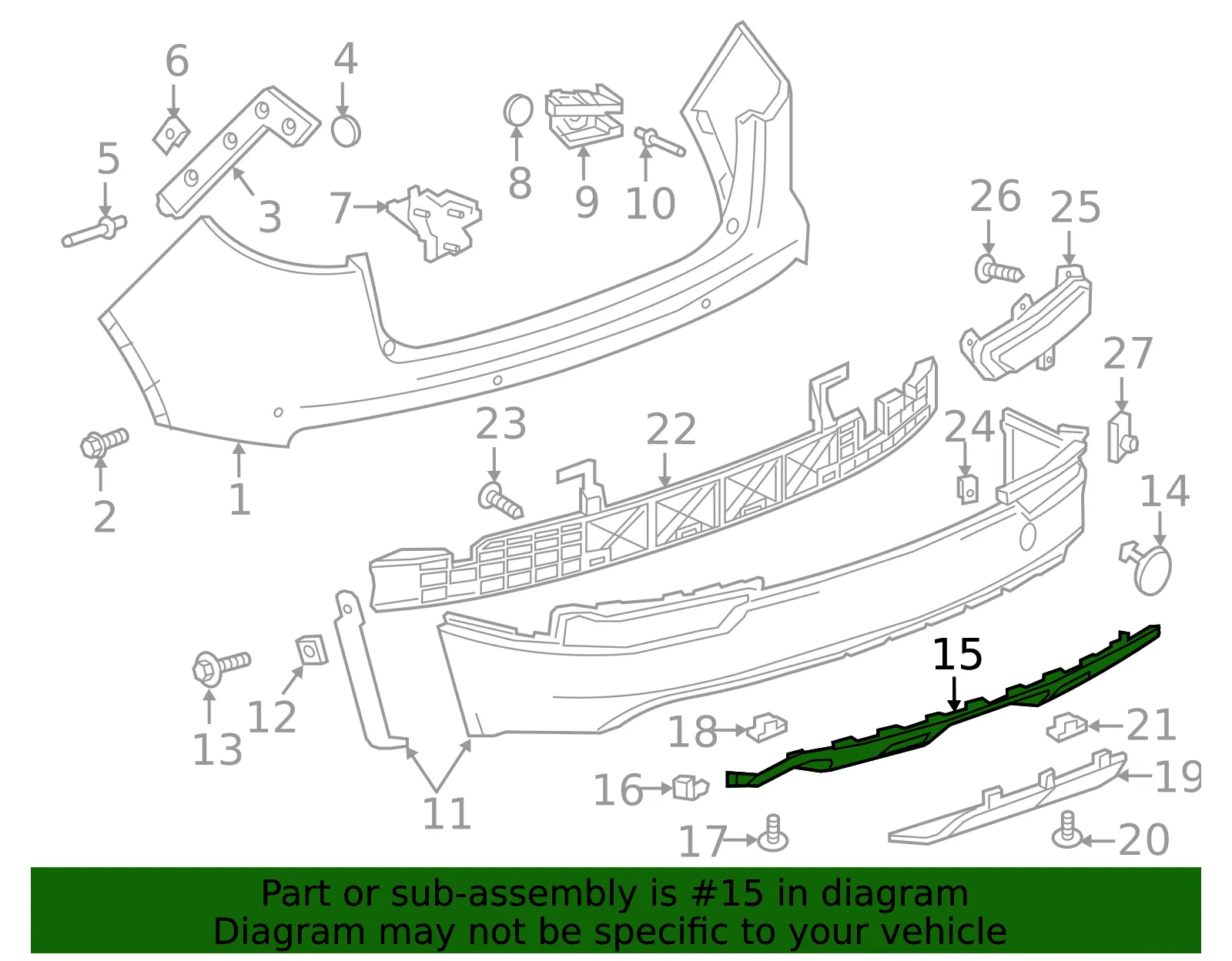 Lower Deflector - GM (22905069) - view 3