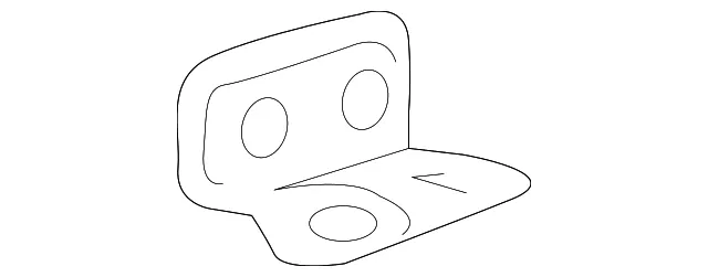 Front Side Door Armrest Bracket - GM (22930684) - view 3