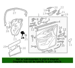 Front Side Door Armrest Bracket - GM (22930684) - view 8