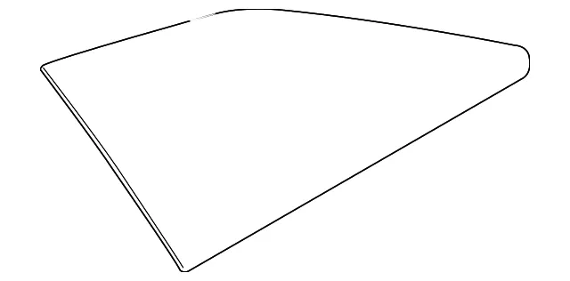 Driver Side Quarter Window - GM (22969215)