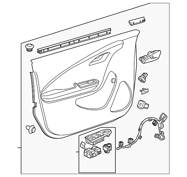 Door Trim Panel - Driver's Side (LH) - GM (22970632)