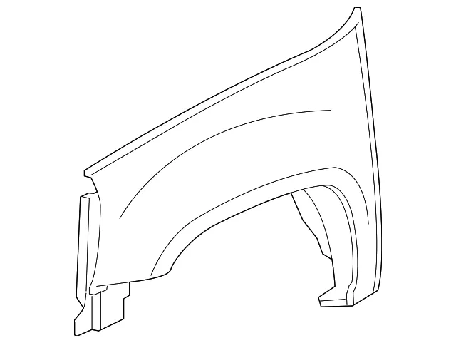 Front Driver Side Fender - GM (22977473) - view 4