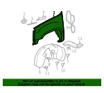 Front Driver Side Fender - GM (22977473) - view 7